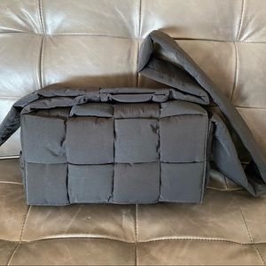 Bottega Veneta Black Nylon Cross-Body Bag